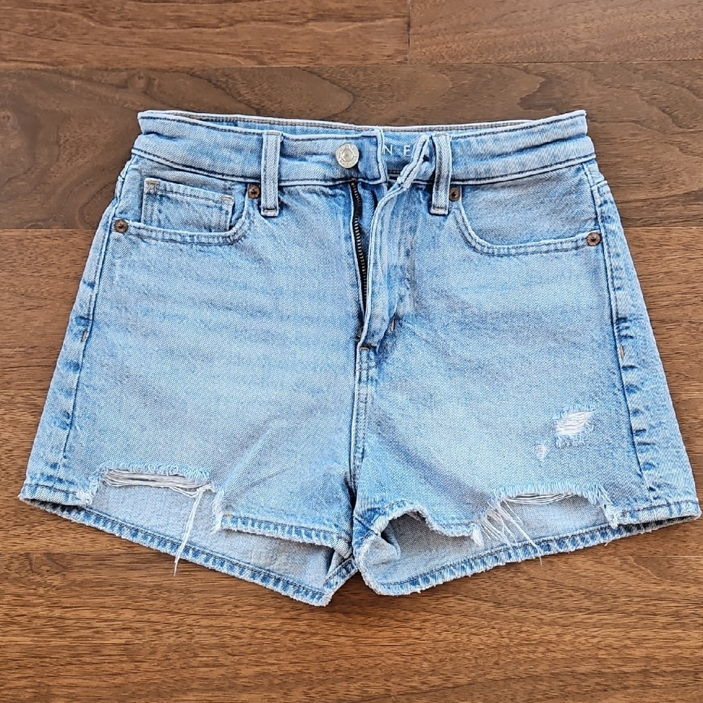 American Eagle Outfitters HIgh Rise  Light Wash Jean Shorts